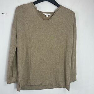 Pure Jill J. Jill Tranquility Fleece Size XS Brown Soft Long Sleeve Top ZZ6